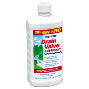 Lubrifiant pour valve de vidange de réservoir à eaux noires
