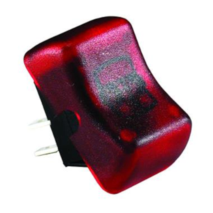 Commutateur à usage multiple, illuminé rouge