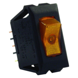 Interrupteur 12V Ambre/Noir