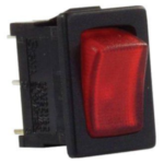 Interrupteur Mini 12V Rouge/Noir