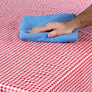 Nappe rectangulaire à carreaux rouges et blancs – Image 6