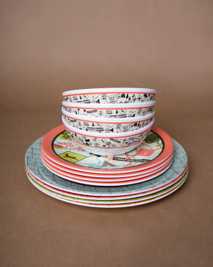 Ensemble De Vaisselle En Mélamine 12 PC – Image 3